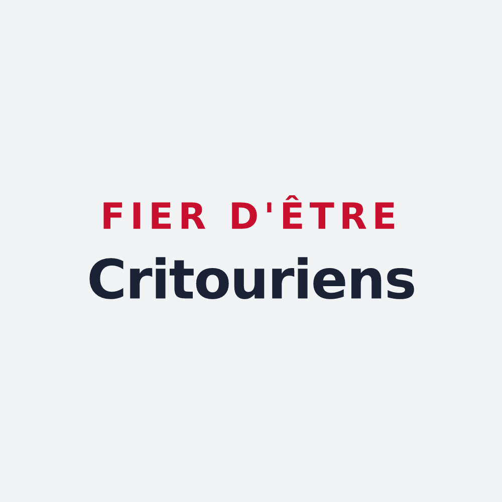 Poster « Fier d'être Critouriens » — design pour La Tour-du-Crieu