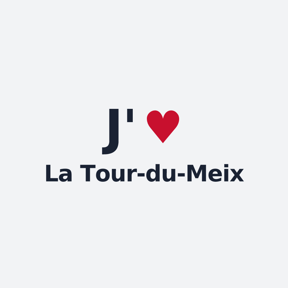 Poster personnalisé La Tour-du-Meix — design J'aime La Tour-du-Meix