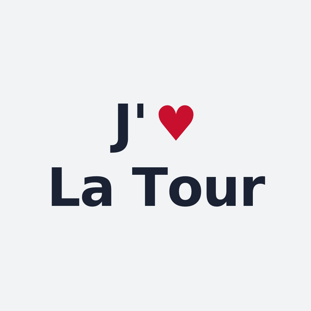 Poster personnalisé La Tour — design J'aime La Tour