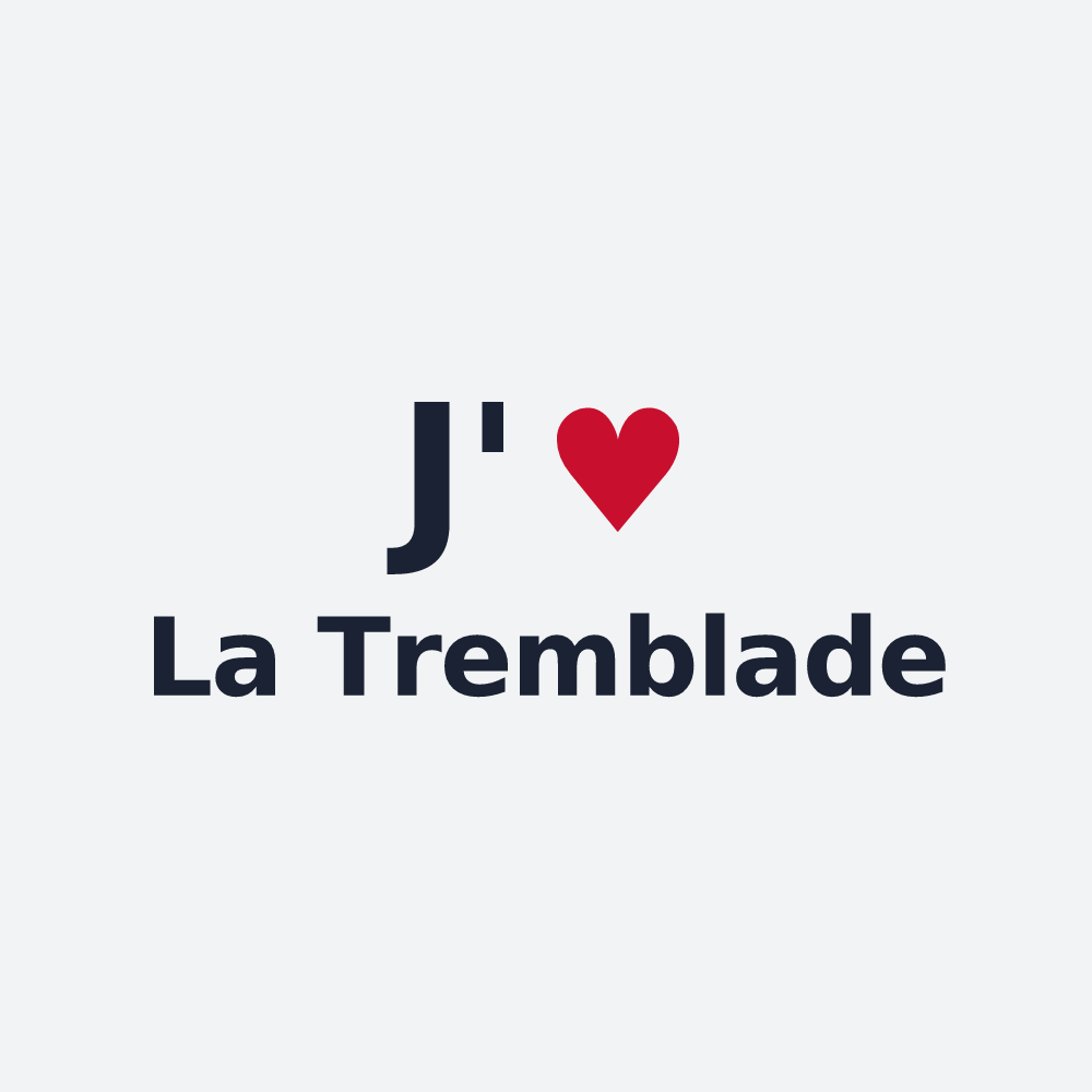 Poster personnalisé La Tremblade — design J'aime La Tremblade