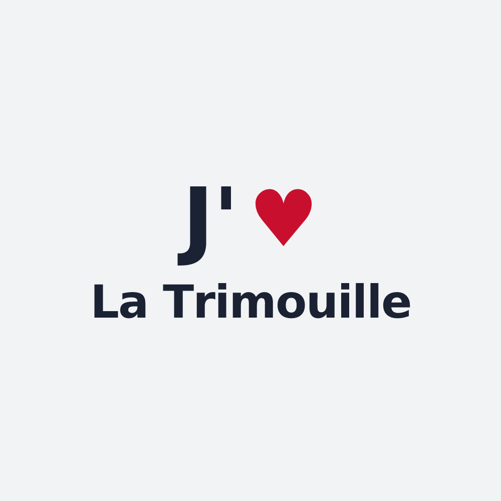 Poster personnalisé La Trimouille — design J'aime La Trimouille