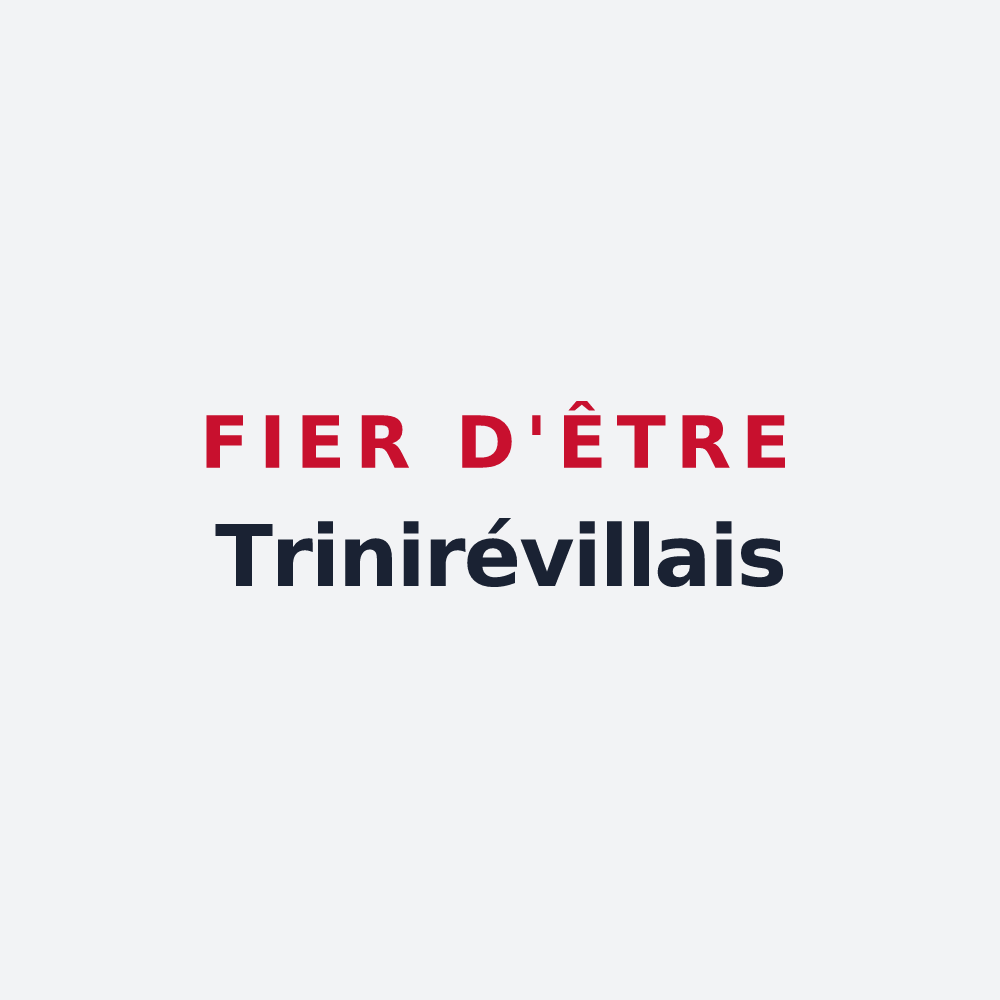 Poster « Fier d'être Trinirévillais » — design pour La Trinité-de-Réville