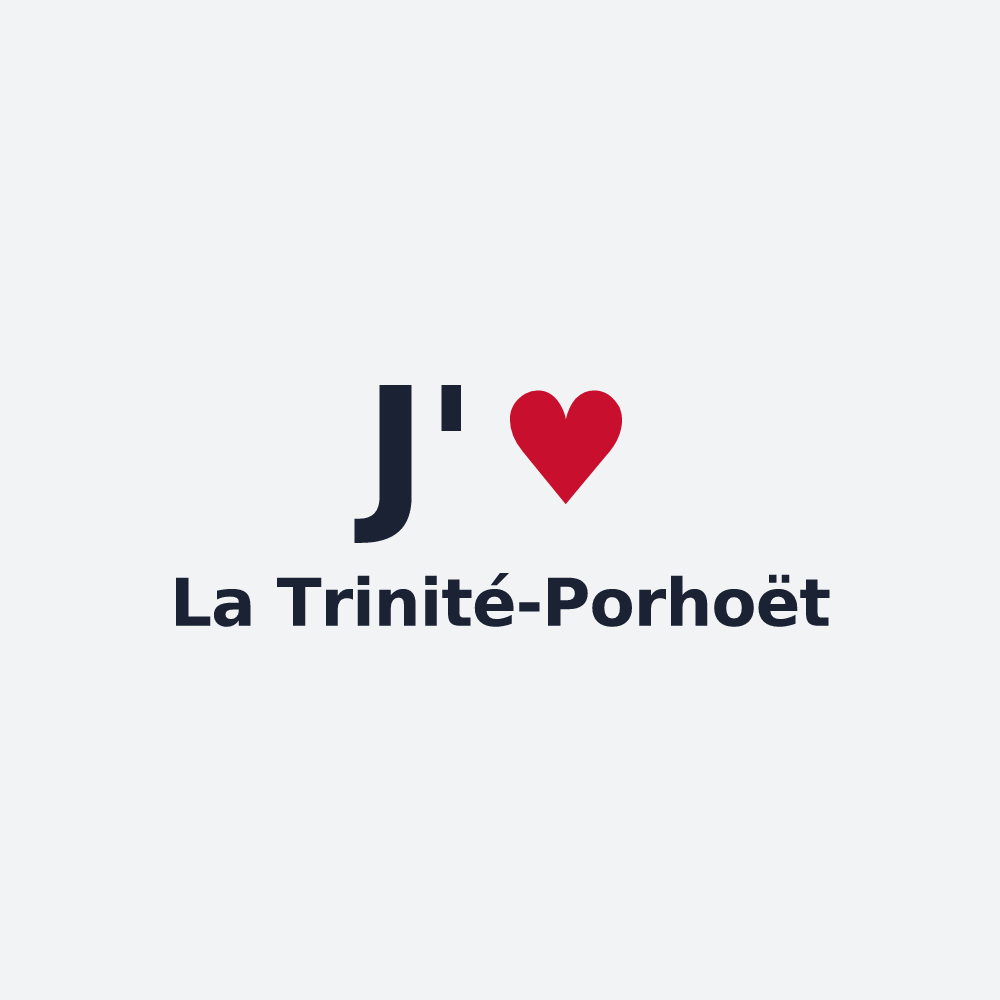 Poster personnalisé La Trinité-Porhoët — design J'aime La Trinité-Porhoët