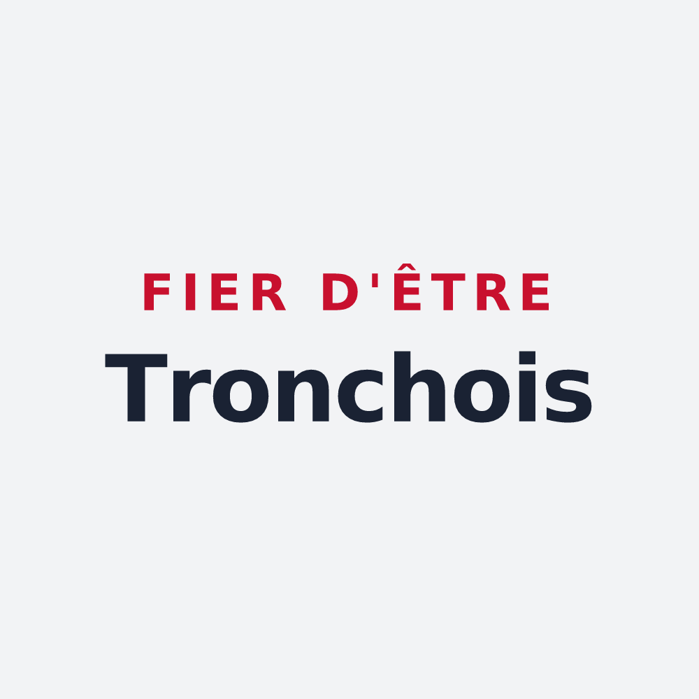 Poster « Fier d'être Tronchois » — design pour La Tronche