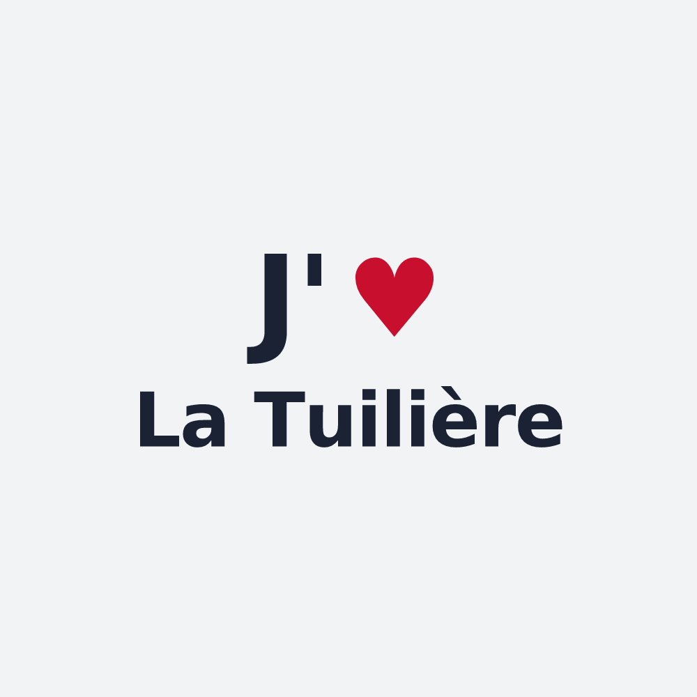 Poster personnalisé La Tuilière — design J'aime La Tuilière