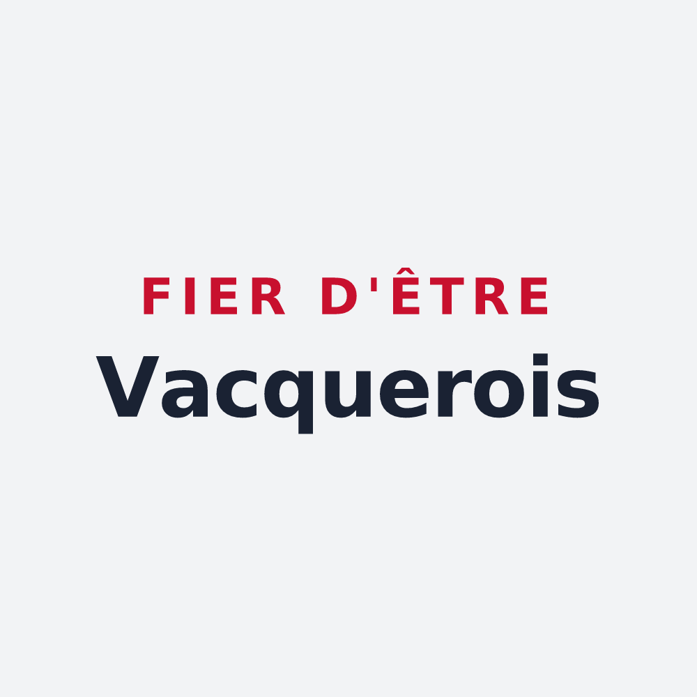Poster « Fier d'être Vacquerois » — design pour La Vacquerie-et-Saint-Martin-de-Castries