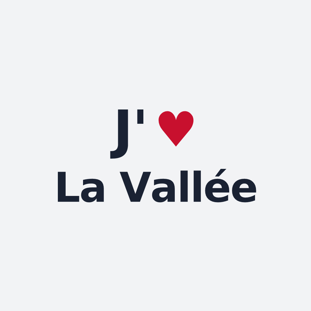 Poster personnalisé La Vallée — design J'aime La Vallée