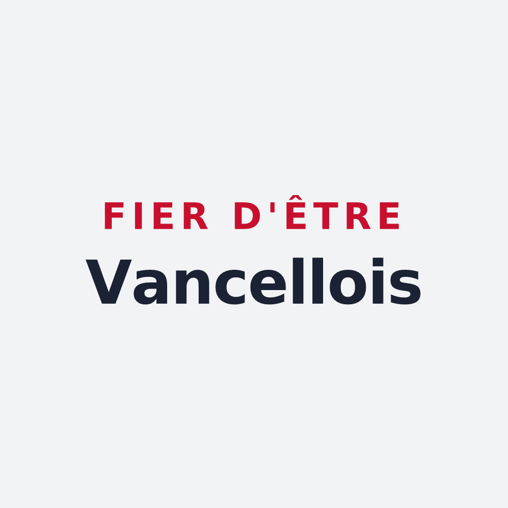 Poster « Fier d'être Vancellois » — design pour La Vancelle