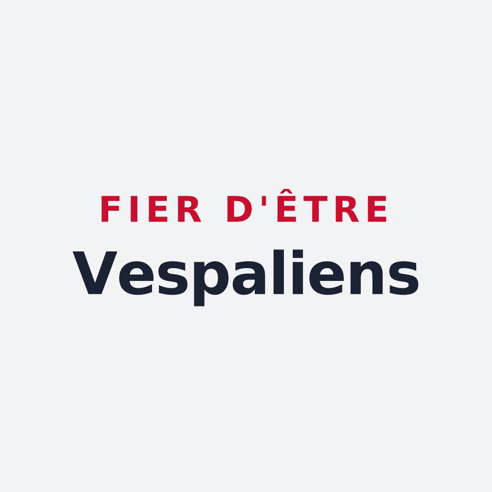 Poster « Fier d'être Vespaliens » — design pour La Vaupalière