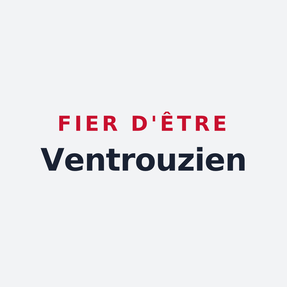 Poster « Fier d'être Ventrouzien » — design pour La Ventrouze