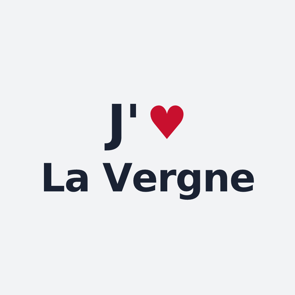 Poster personnalisé La Vergne — design J'aime La Vergne