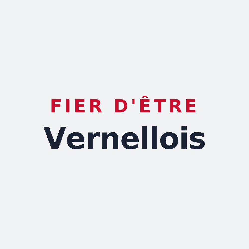 Poster « Fier d'être Vernellois » — design pour La Vernelle