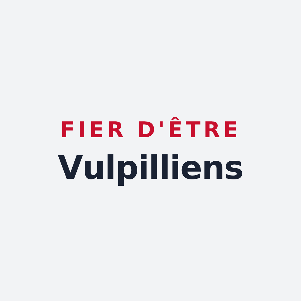 Poster « Fier d'être Vulpilliens » — design pour La Verpillière