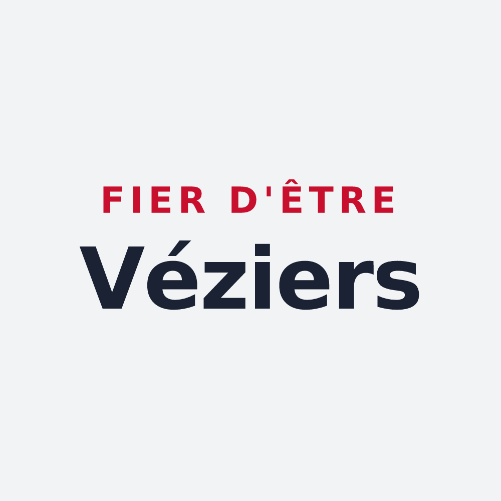 Poster « Fier d'être Véziers » — design pour La Vèze