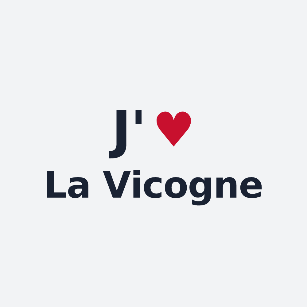 Poster personnalisé La Vicogne — design J'aime La Vicogne