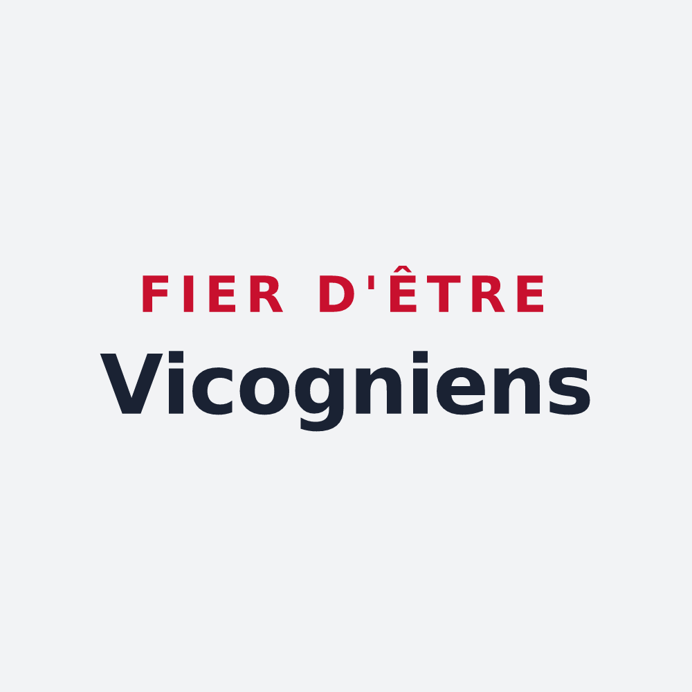 Poster « Fier d'être Vicogniens » — design pour La Vicogne