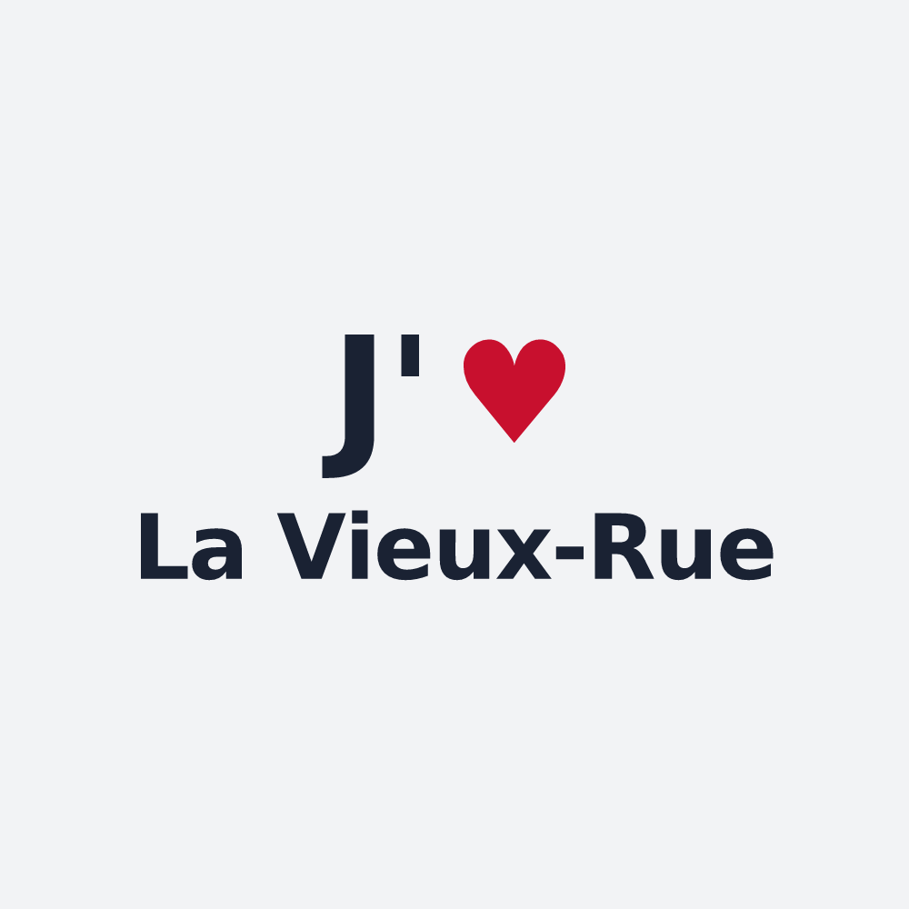 Poster personnalisé La Vieux-Rue — design J'aime La Vieux-Rue