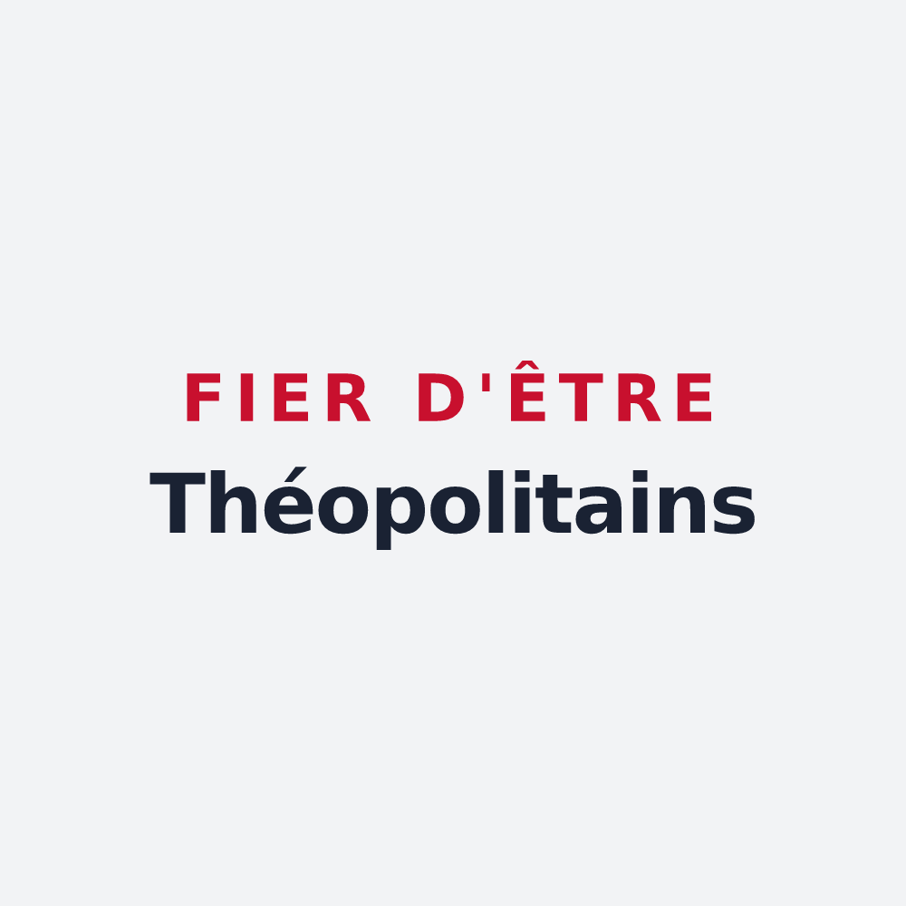 Poster « Fier d'être Théopolitains » — design pour La Ville-Dieu-du-Temple