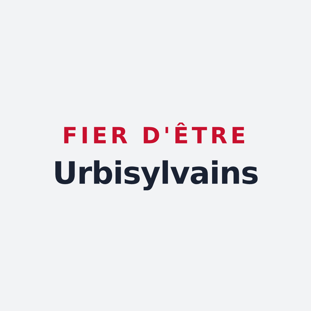 Poster « Fier d'être Urbisylvains » — design pour La Ville-du-Bois