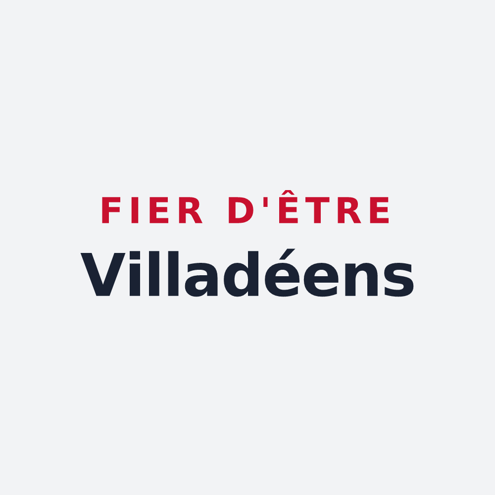 Poster « Fier d'être Villadéens » — design pour La Villedieu