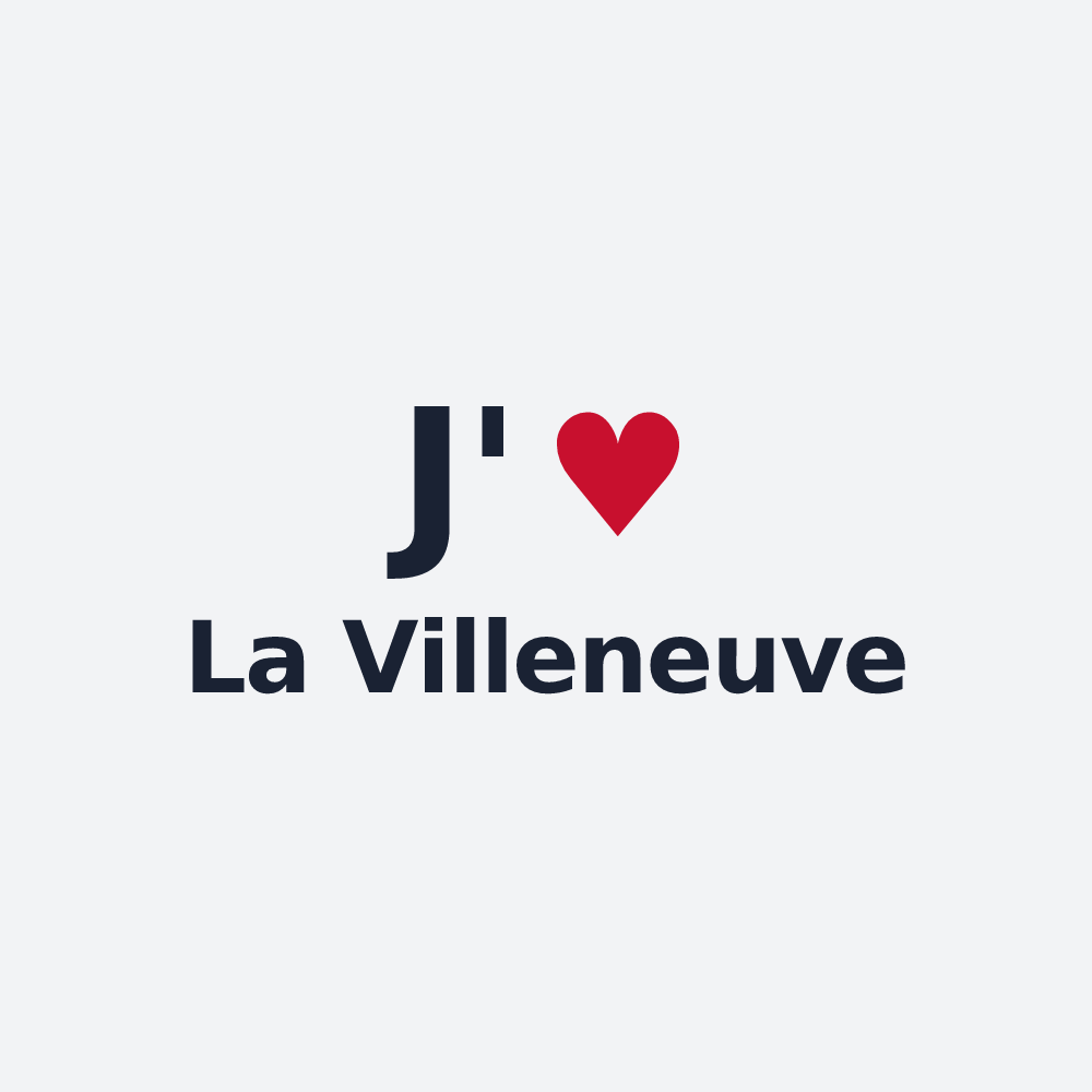 Poster personnalisé La Villeneuve — design J'aime La Villeneuve