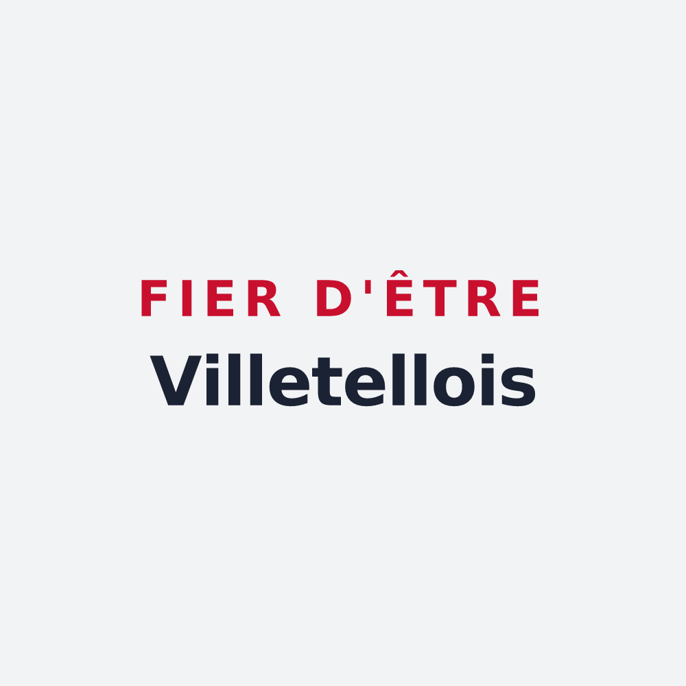 Poster « Fier d'être Villetellois » — design pour La Villetelle
