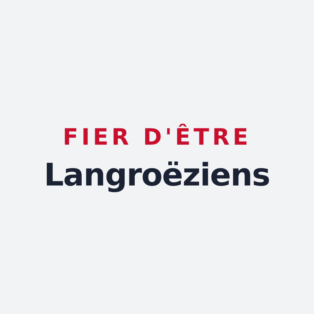 Poster « Fier d'être Langroëziens » — design pour La Vraie-Croix