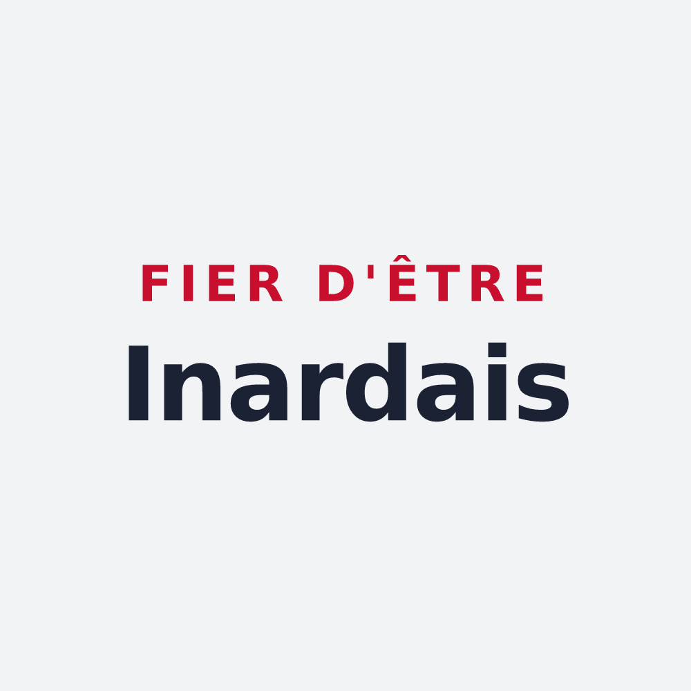 Poster « Fier d'être Inardais » — design pour Labarthe-Inard