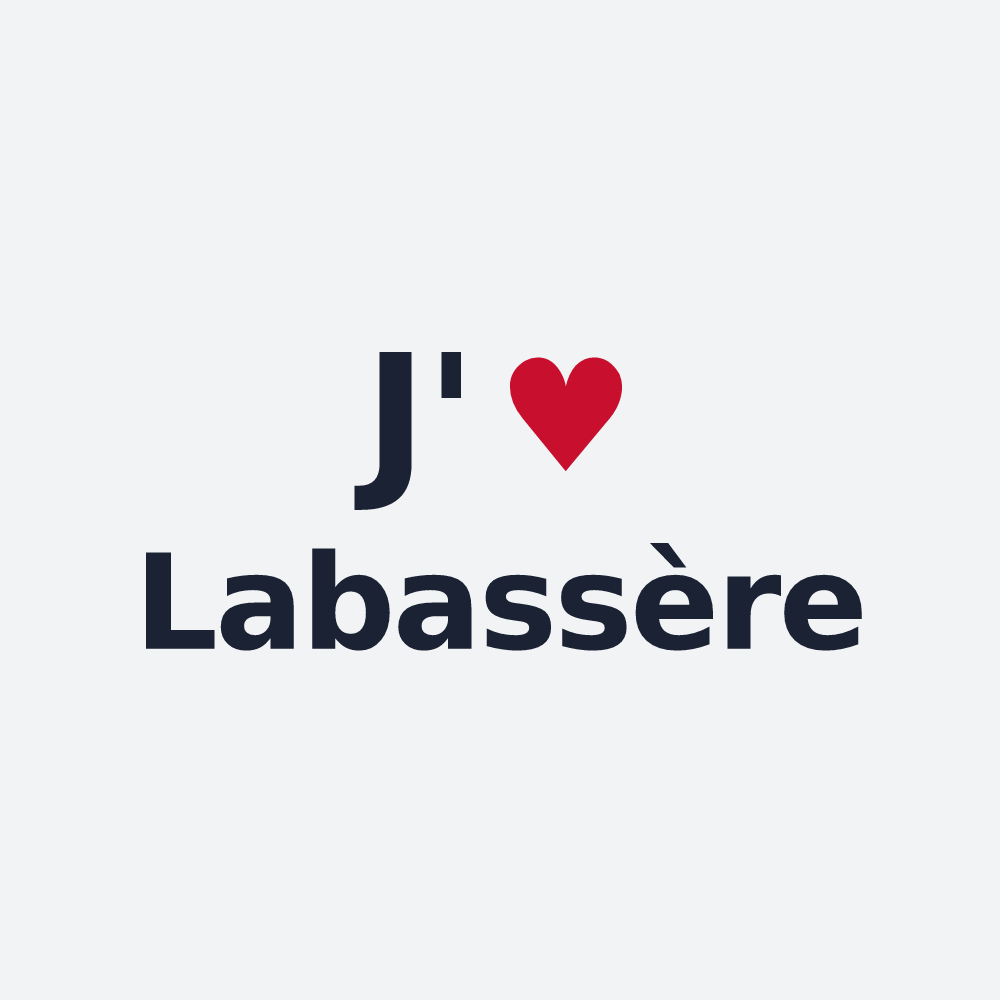 Poster personnalisé Labassère — design « J'aime Labassère » imprimé sur le poster