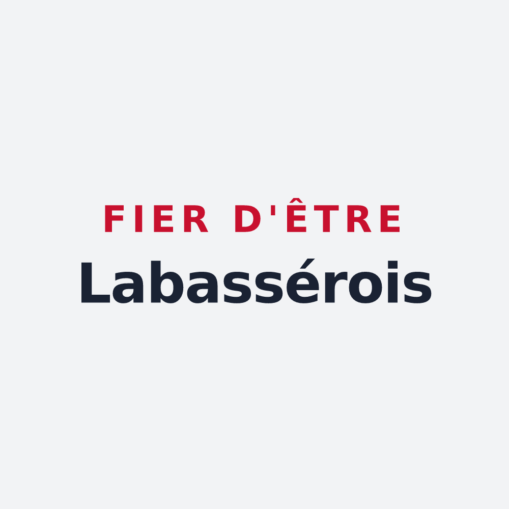 Poster « Fier d'être Labassérois » — design pour Labassère
