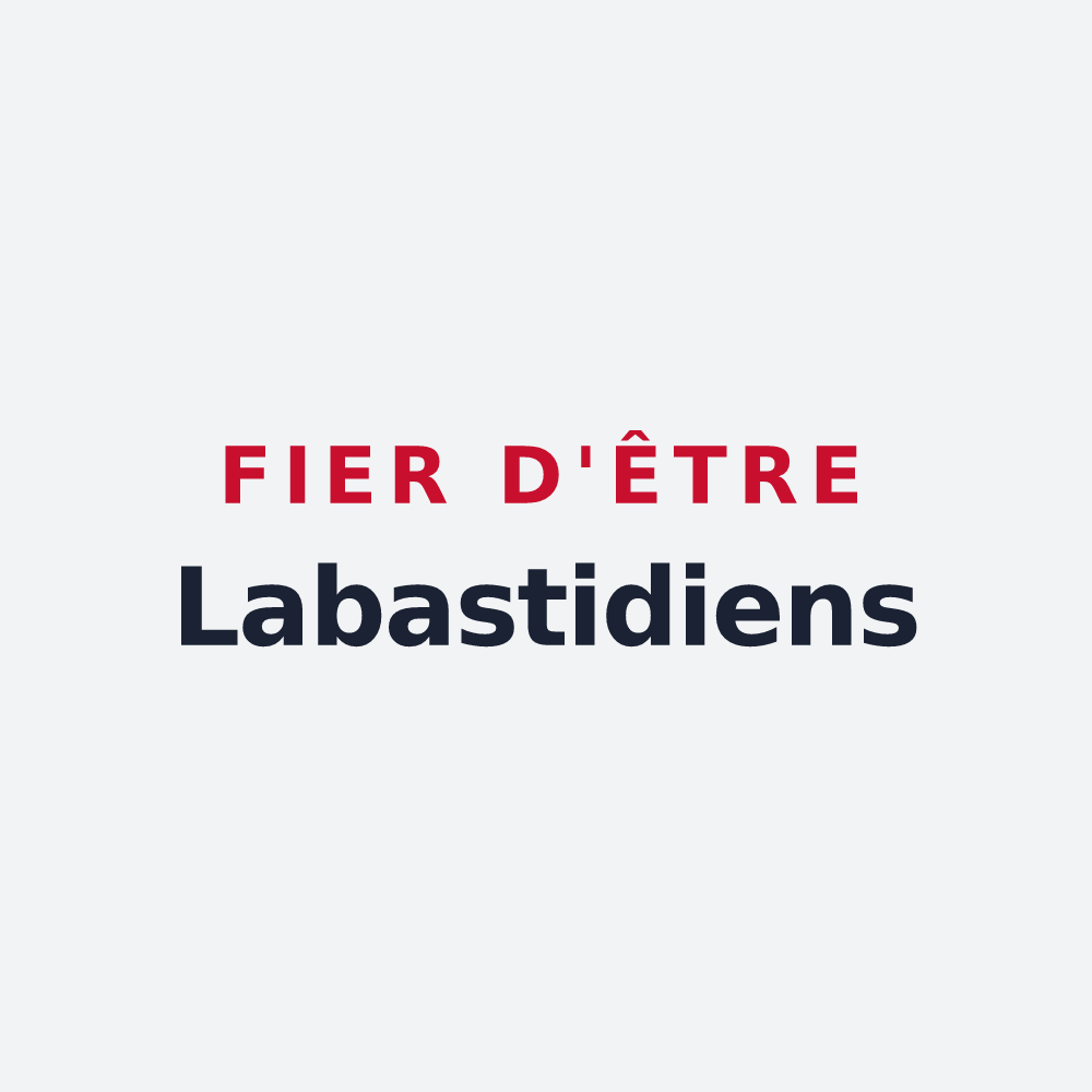 Poster « Fier d'être Labastidiens » — design pour Labastide-d'Anjou