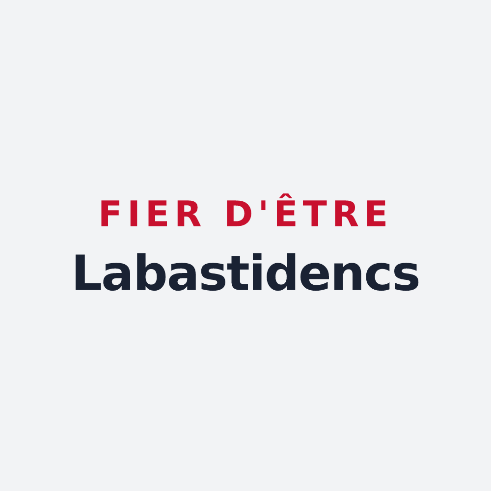 Poster « Fier d'être Labastidencs » — design pour Labastide-Esparbairenque