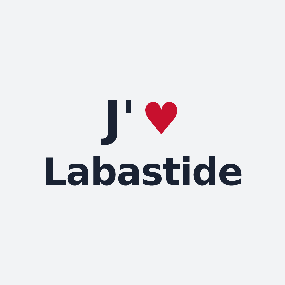 Poster personnalisé Labastide — design J'aime Labastide
