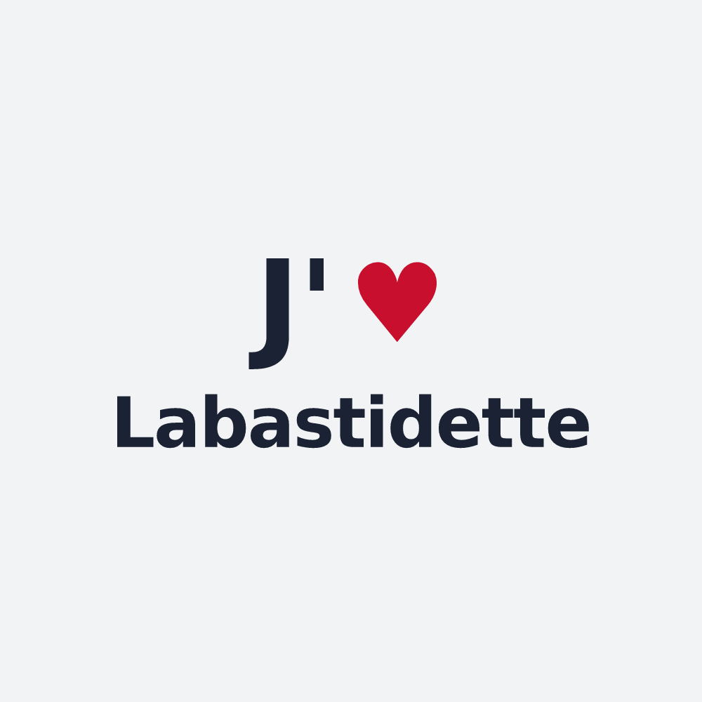 Poster personnalisé Labastidette — design J'aime Labastidette