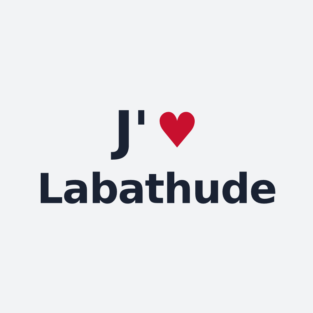 Poster personnalisé Labathude — design J'aime Labathude