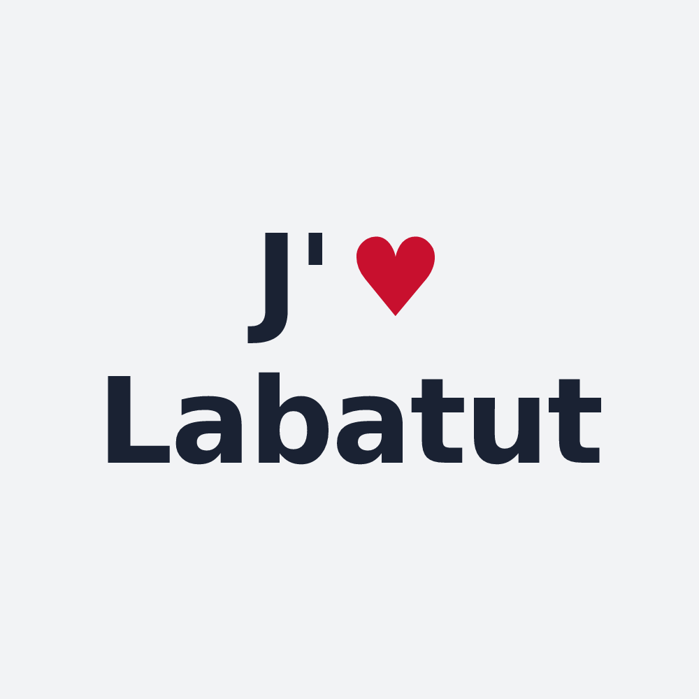 Poster personnalisé Labatut — design J'aime Labatut