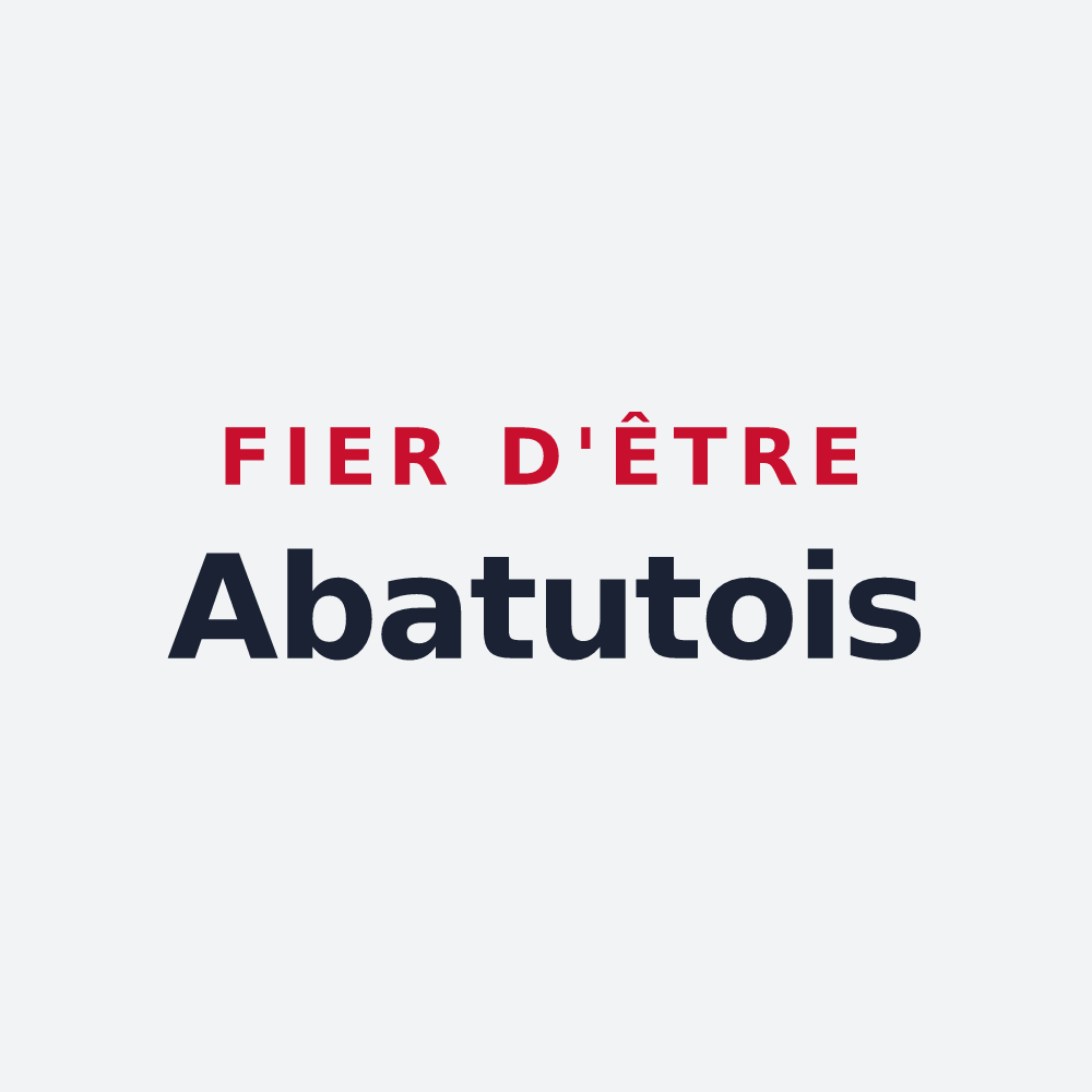 Poster « Fier d'être Abatutois » — design pour Labatut