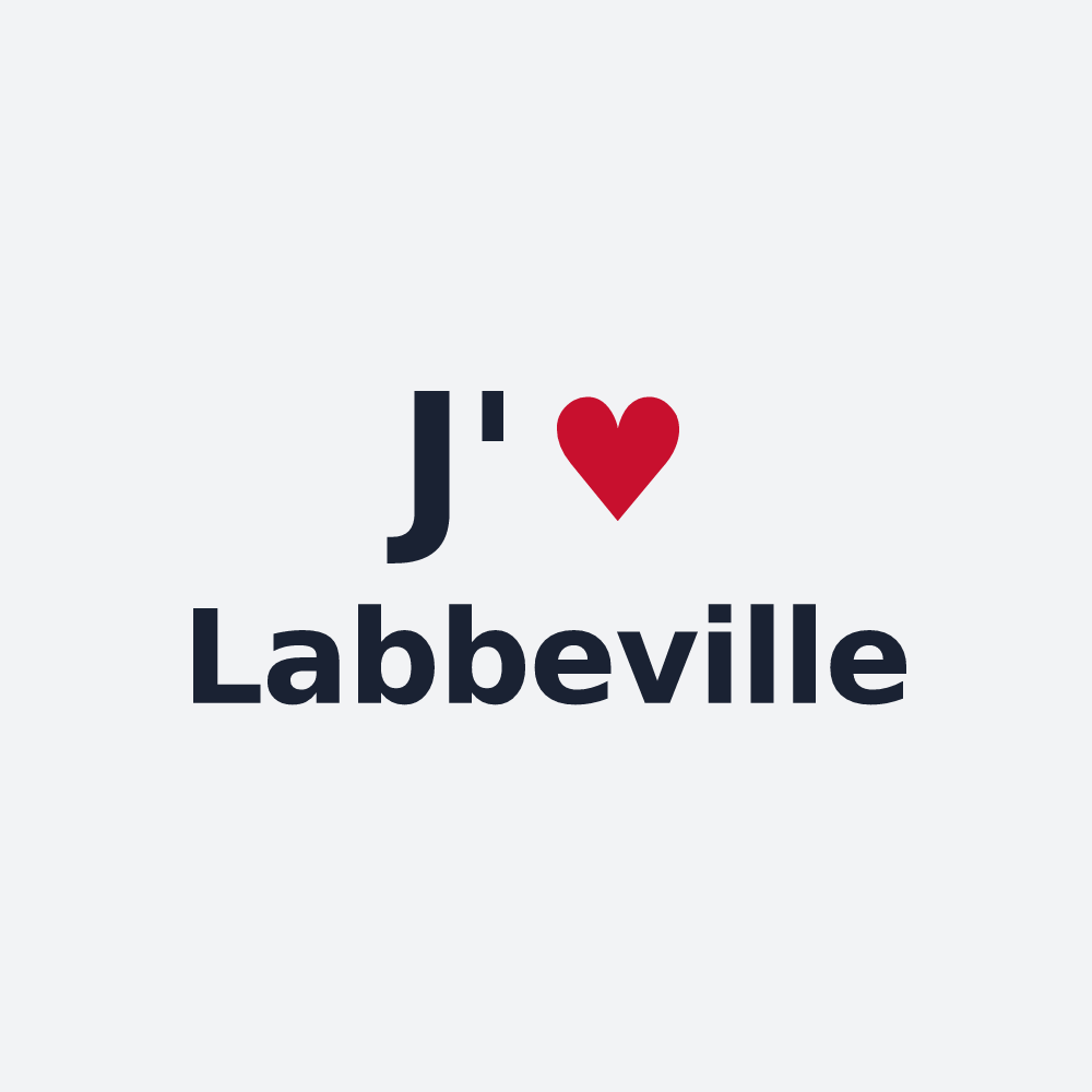 Poster personnalisé Labbeville — design J'aime Labbeville