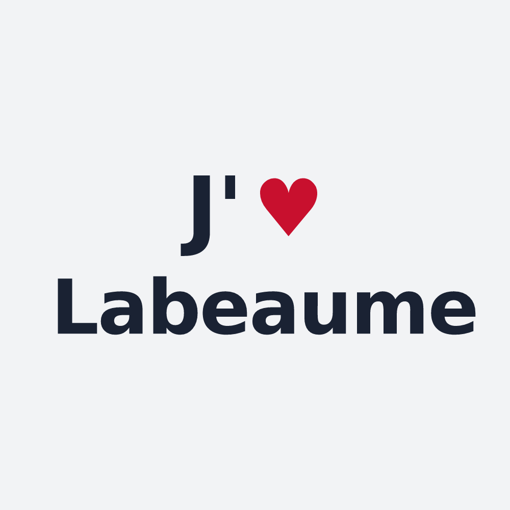 Poster personnalisé Labeaume — design J'aime Labeaume