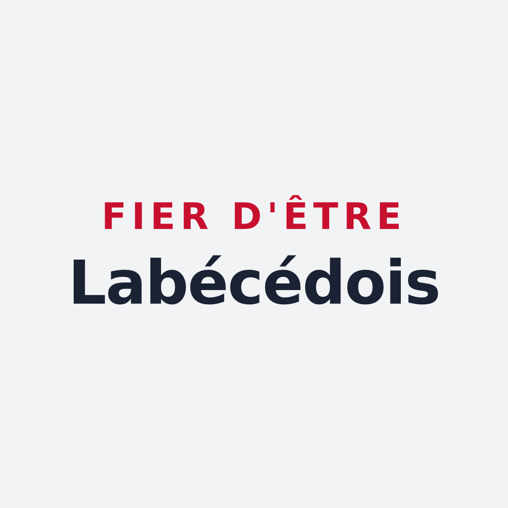Poster « Fier d'être Labécédois » — design pour Labécède-Lauragais