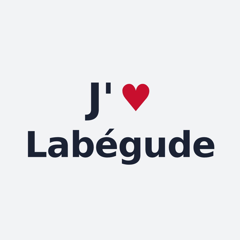 Poster personnalisé Labégude — design J'aime Labégude