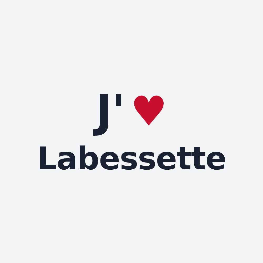 Poster personnalisé Labessette — design « J'aime Labessette » imprimé sur le poster