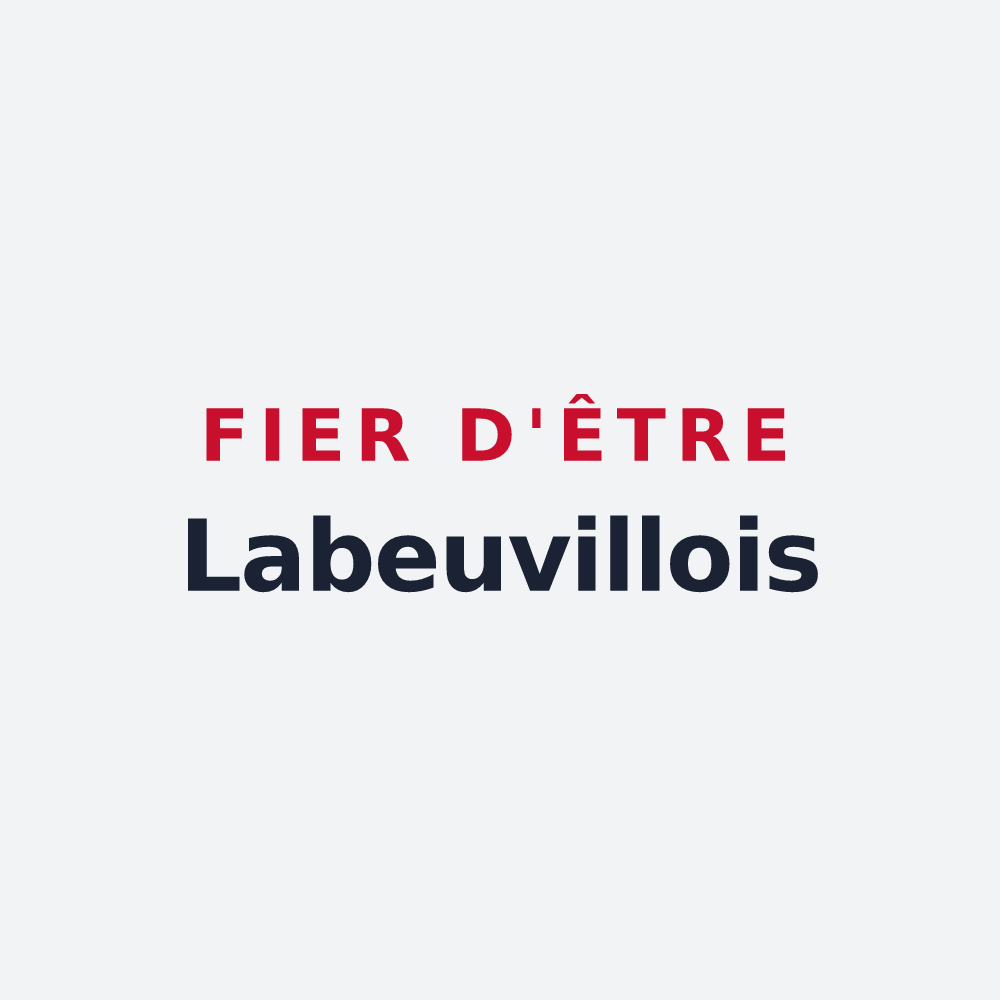 Poster « Fier d'être Labeuvillois » — design pour Labeuville