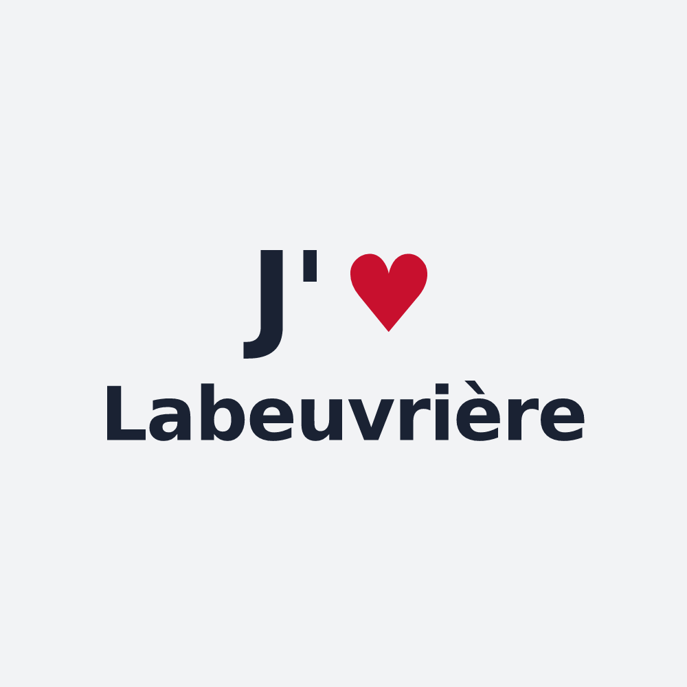Poster personnalisé Labeuvrière — design J'aime Labeuvrière