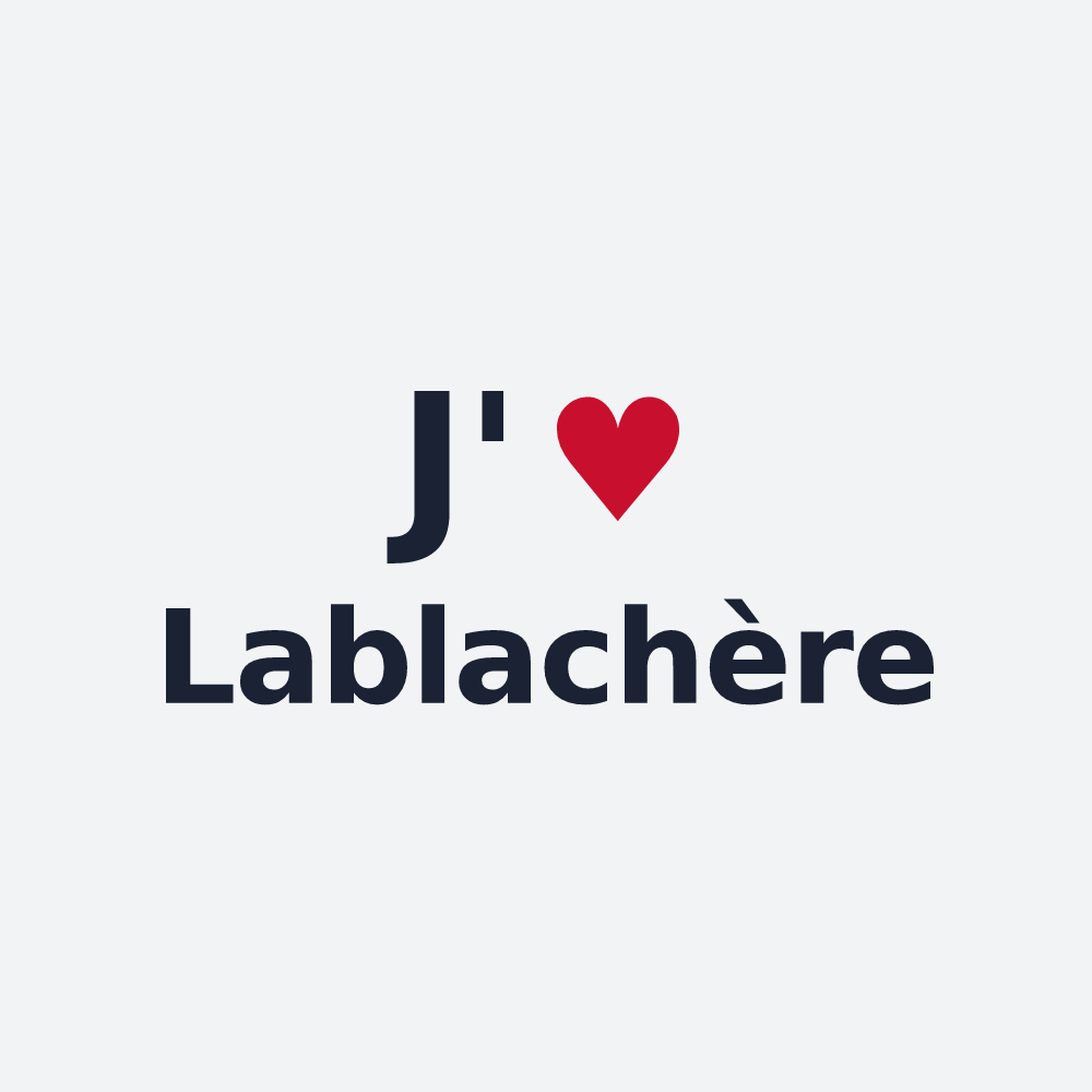 Poster personnalisé Lablachère — design J'aime Lablachère