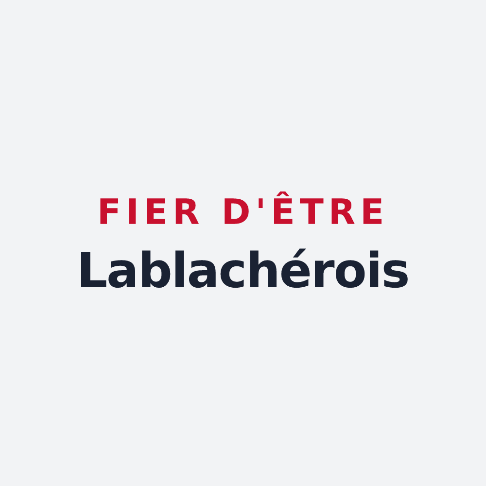 Poster « Fier d'être Lablachérois » — design pour Lablachère