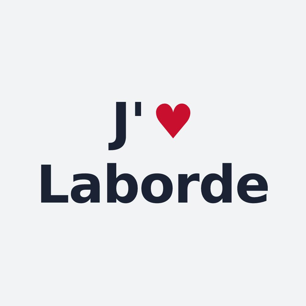 Poster personnalisé Laborde — design J'aime Laborde