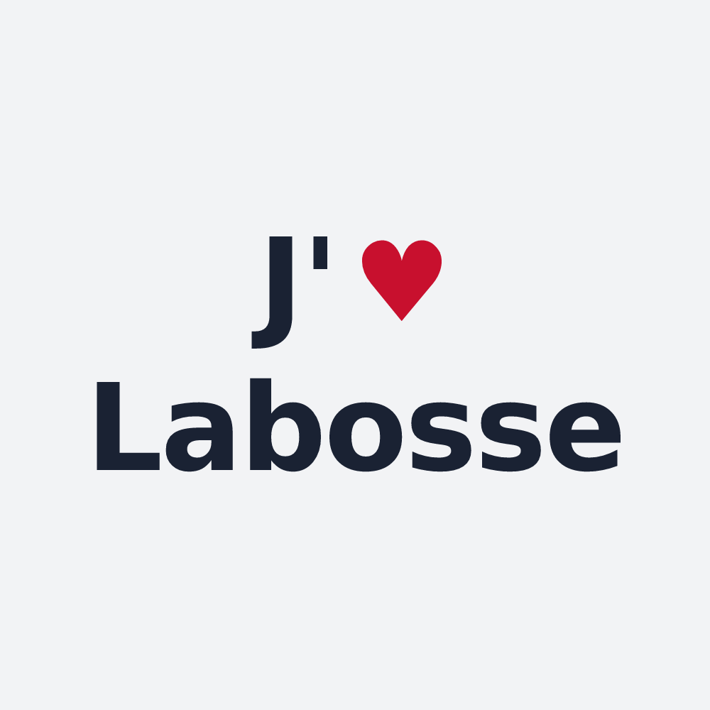Poster personnalisé Labosse — design J'aime Labosse