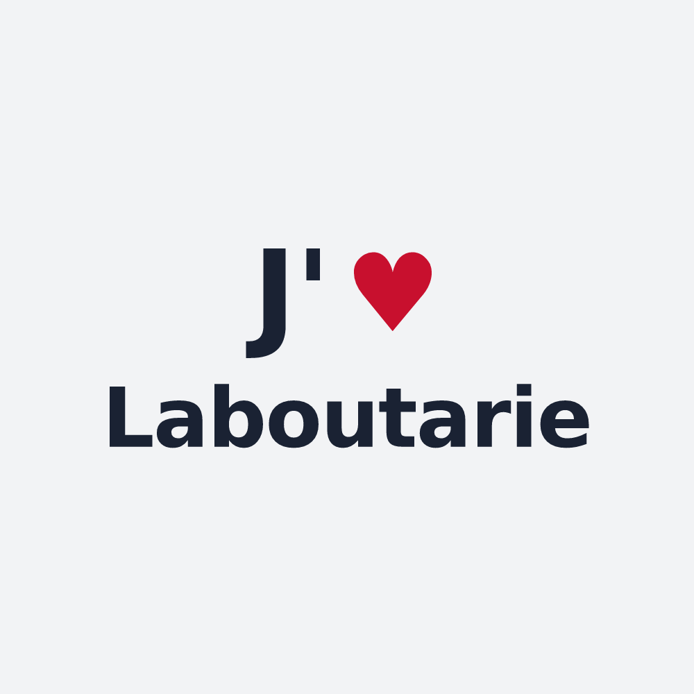 Poster personnalisé Laboutarie — design J'aime Laboutarie