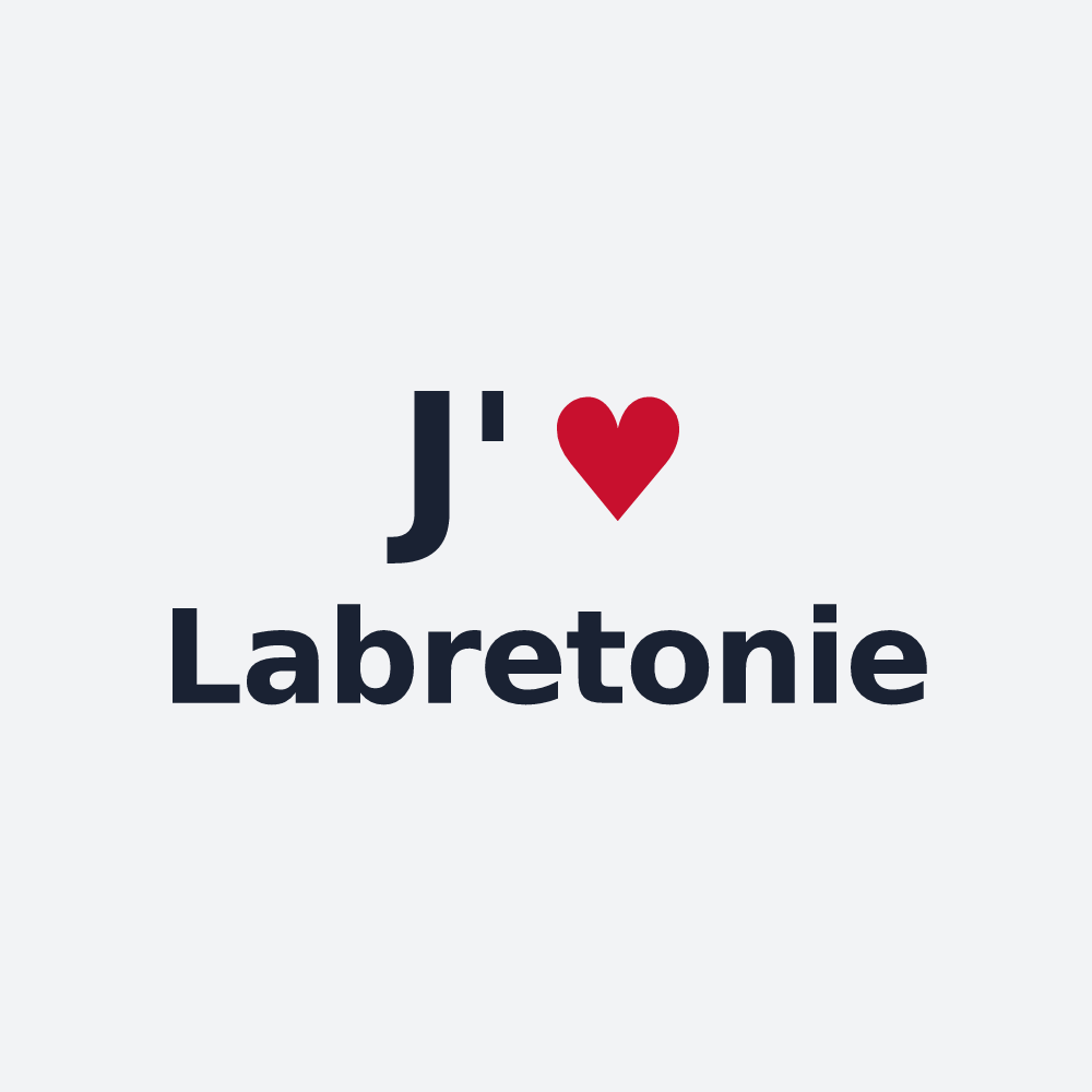 Poster personnalisé Labretonie — design J'aime Labretonie